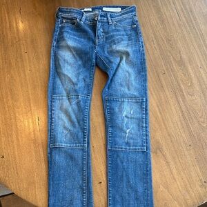 Pilcro and the Letterpress Blue Boot Cut Jeans